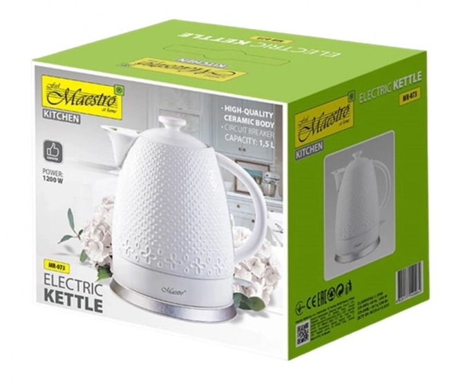 Ceramic Electric Kettle 1.5L by Maestro