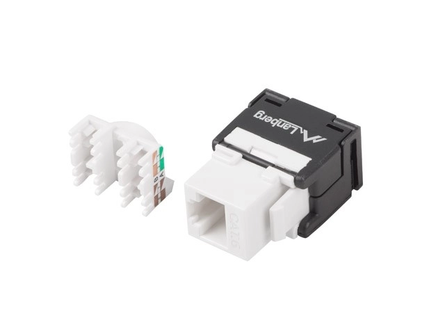 Modulaire keystone RJ45 wandcontactdoos kat.6
