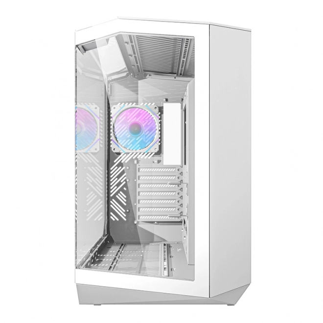 Computerbehuizing Darkflash met RGB-ventilatoren en GPU-houder wit