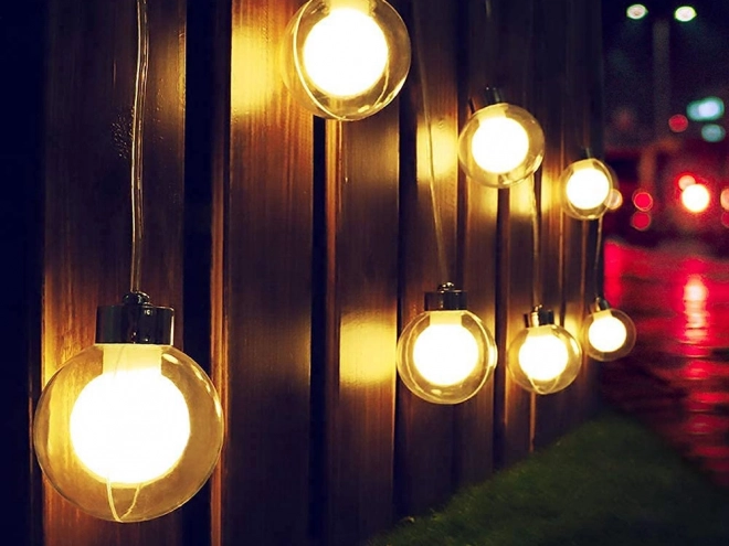 Tuin solar slinger met 20 warme LED-lichten