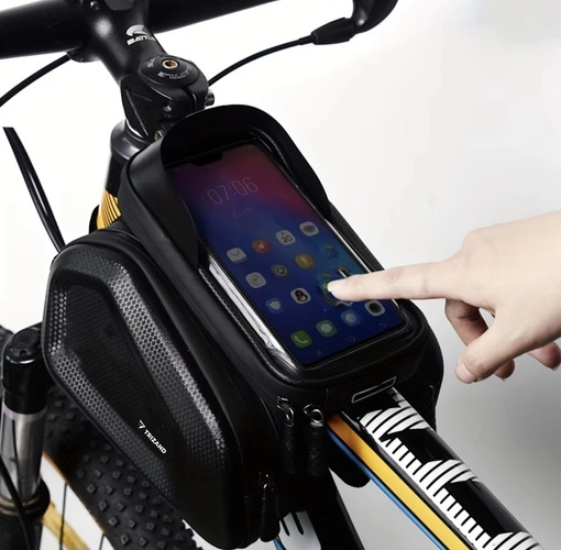 Cycling Bag for Phone with Waterproof Case and Sunshade