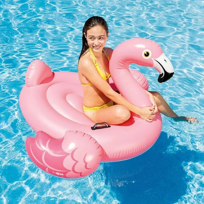 Matelas gonflable flamant rose petit 147 x 147 cm