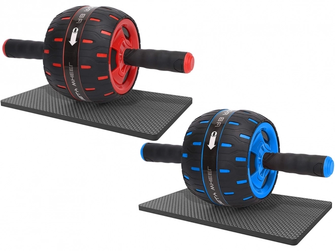 Exercices abdominaux sur roues + tapis