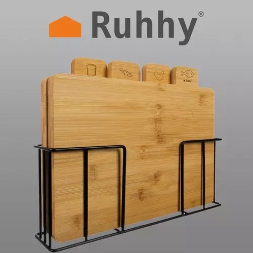 Bamboe snijplank - 4 stuks. Ruhy 19338