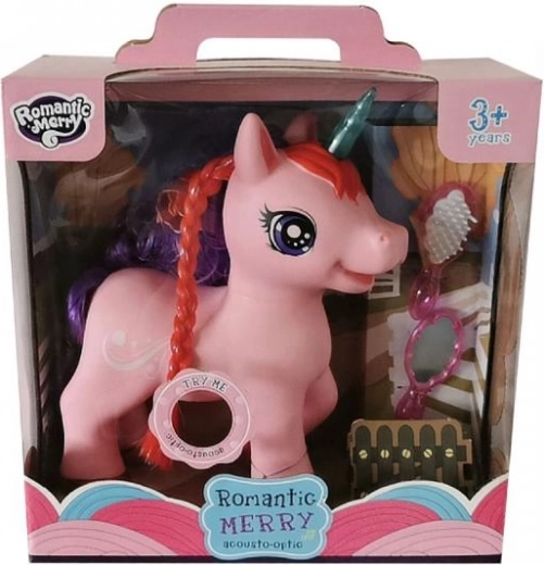 Sings and plays cheerful sounds