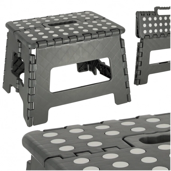 Foldable Non-Slip Stool 22cm Dark Gray