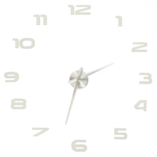 Large DIY Wall Clock Silver