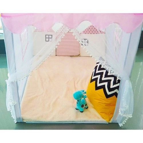 Children's pink tent with led lights