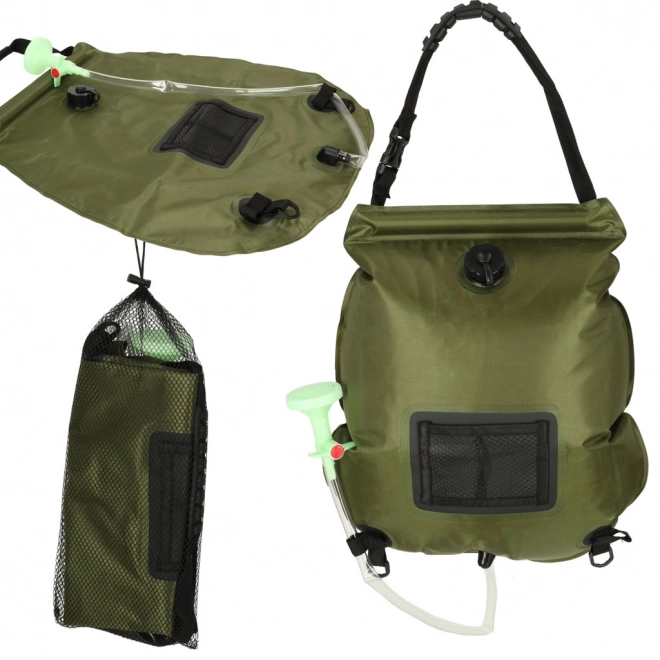 Douche de camping solaire 20L avec thermomètre