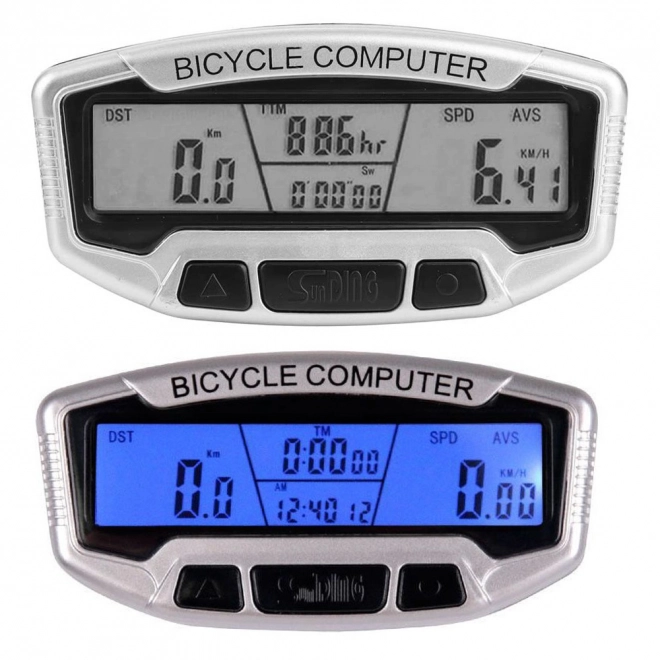 Waterproof LCD Bicycle Computer with 28 Functions