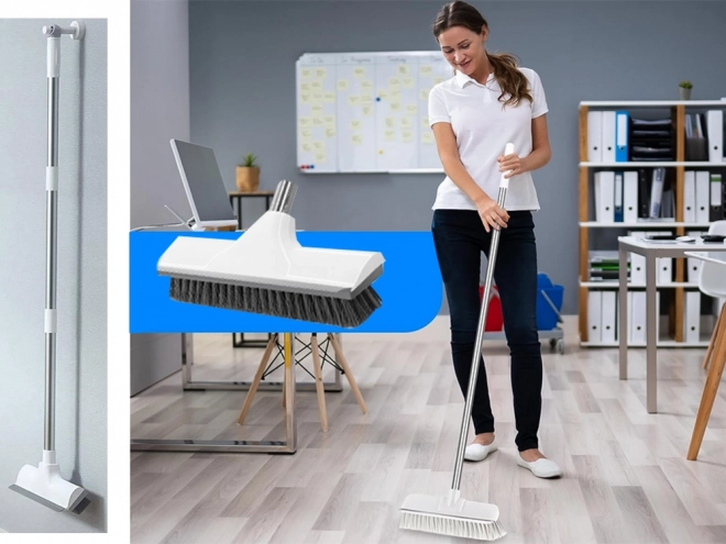 Floor Scrubbing Brush with Water Squeegee