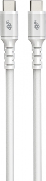 Câble USB‑C vers USB‑C en silicone 1 m blanc