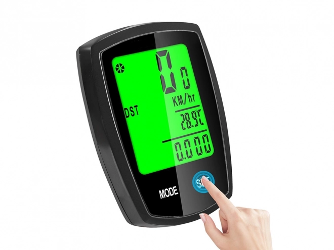 Draadloze waterdichte snelheidsmeter met LCD-scherm voor fiets