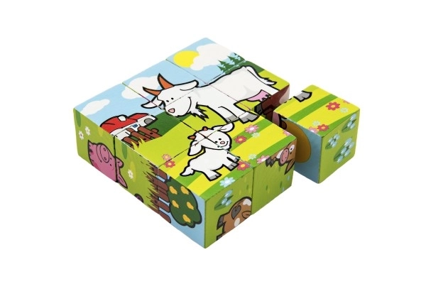 Blokken kubus mijn eerste dieren