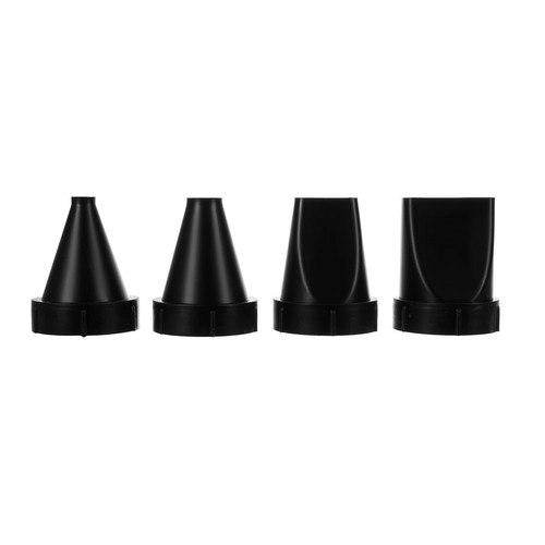 4 interchangeable nozzles for precise application