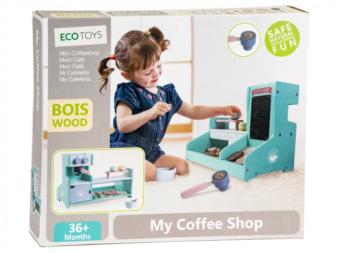 Houten koffie café voor kinderen ECO TOYS