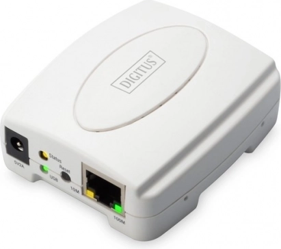Print server 1xUSB 2.0, 1xRJ45 Fast Ethernet 10/100Mbps