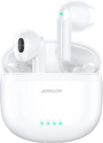 Kabellose In‑Ear‑Kopfhörer Joyroom mit 4 Mikrofonen und Geräuschunterdrückung, weiß