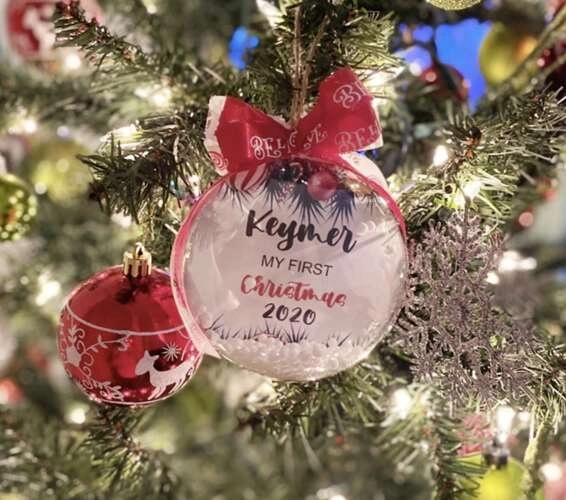 Durchsichtige Acryl-Weihnachtskugeln im Set - 10 cm (5 Stück)