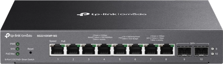 Two 10G SFP+ uplinks for backbone connectivity
