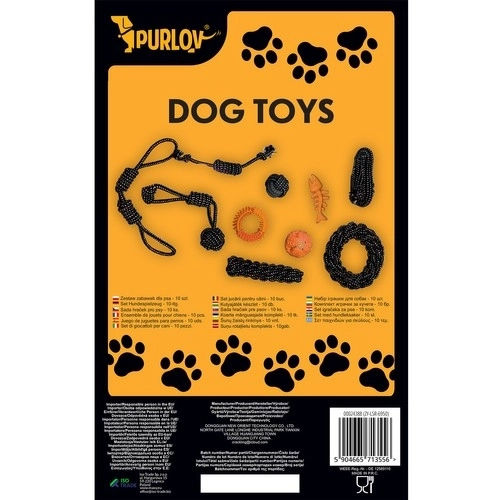 Set speelgoed voor honden - 10 stuks. Purlov 24388
