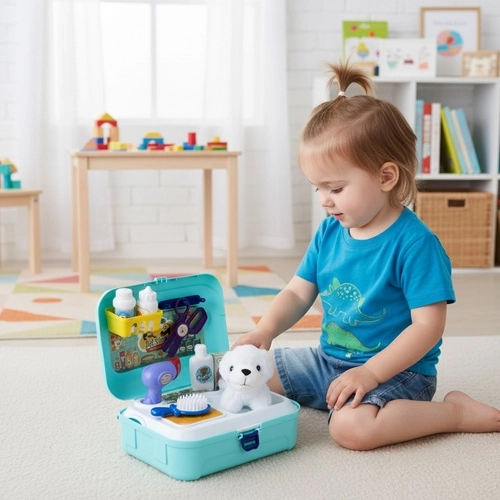 Umfangreiches Set mit sicheren Accessoires