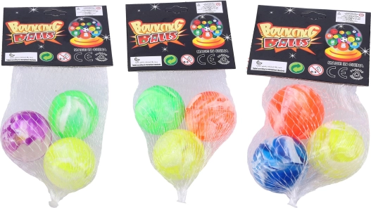 Set van 3 stuiterballen 3,5 cm