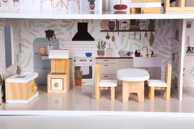 Poppenhuis met meubels Residence Emma ECOTOYS