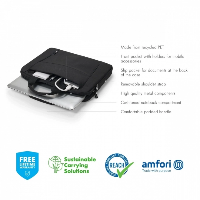 Eco Slim Case BASE 15-15.6 inch zwart