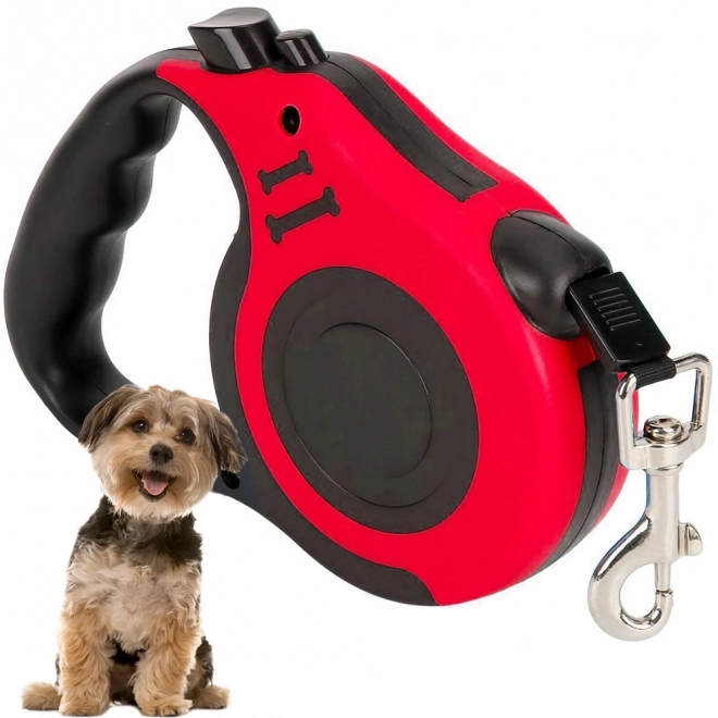 Automatische hondenriem – Rood