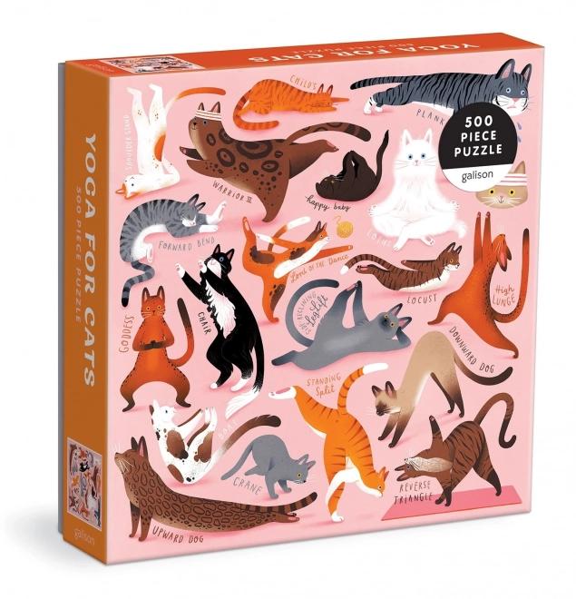 Puzzel Yoga voor Katten 500 Stukken