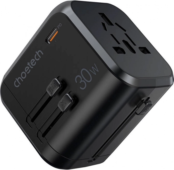 Reisadapter Choetech PD5008 met GaN-technologie
