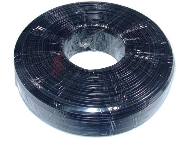 Telefoonkabel 4 aders zwart 100m rol