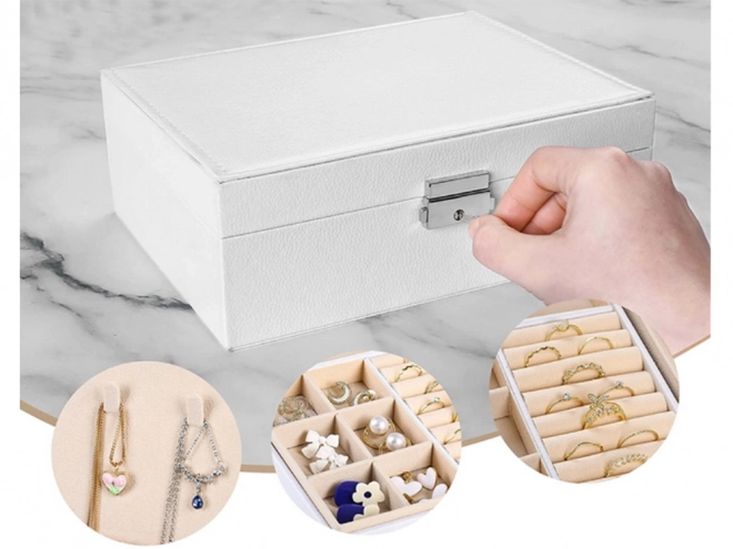 Elegant Jewelry Box Organizer with Key