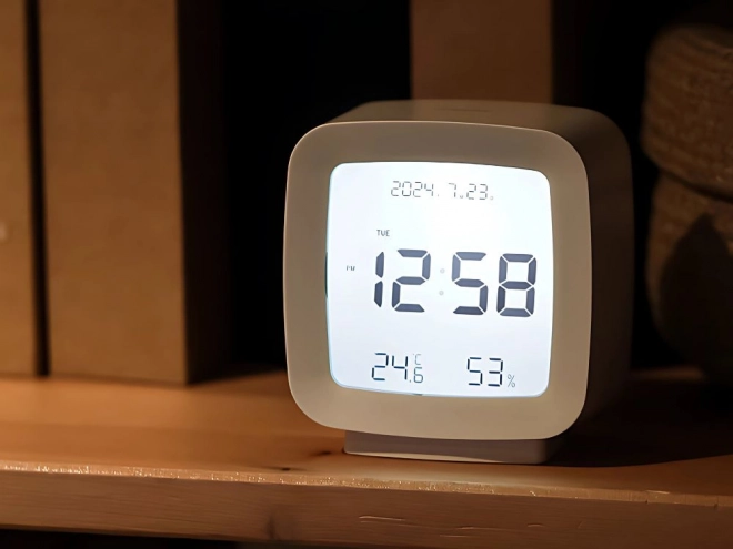 Wekker met snoozefunctie en temperatuur- en vochtigheidsmeting