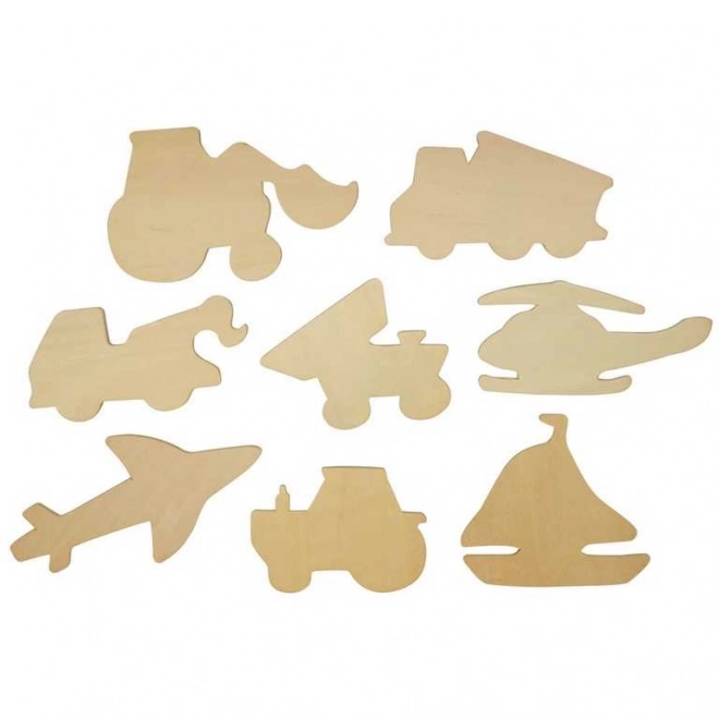 Bigjigs Toys Overtrekplaten vervoermiddelen