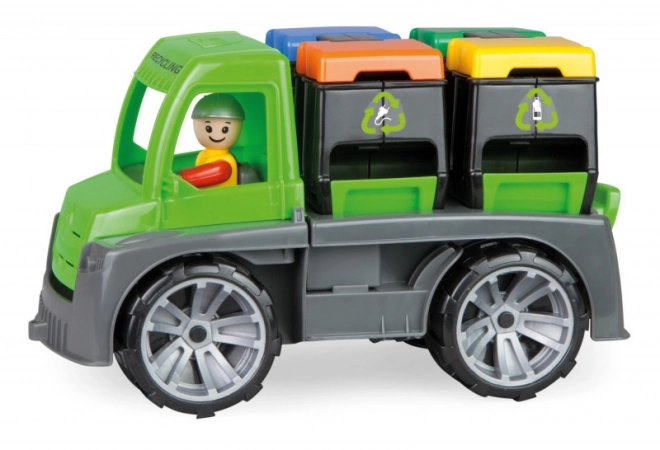 Auto Truxx auto met containers en figuur van plastic 28cm in doos 39x16x22cm 24m+