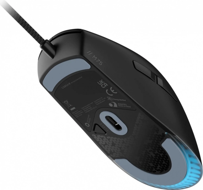 Gamingmuis M75 RGB zwart