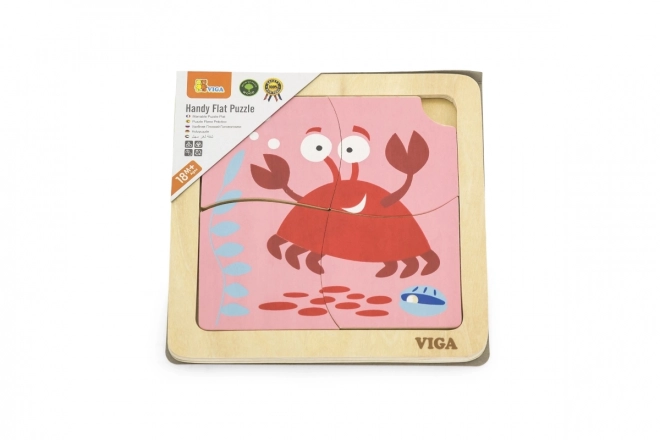 Puzzle en Bois Crabe pour les Tout-Petits