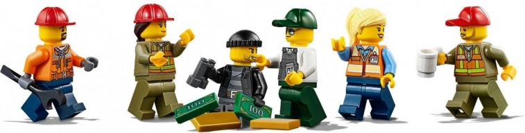 Compleet spoorinfrastructuur en minifiguren