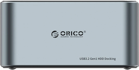ORICO dockinstation voor 2,5"/3,5" HDD/SSD met klonen, USB 3.2 Gen1 5 Gb/s, USB‑C naar USB‑C/USB‑A (zwart)