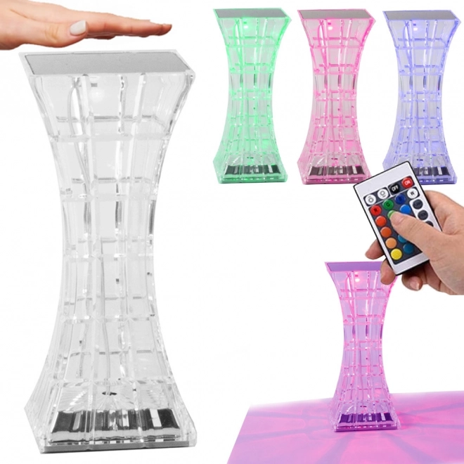 Crystal RGB LED Night Lamp with Remote Control