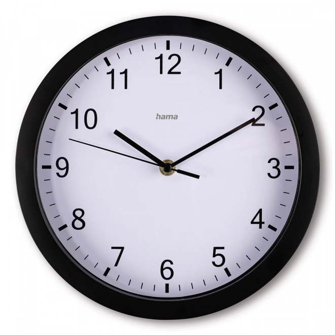 Wandklok Elba 25 cm zwart