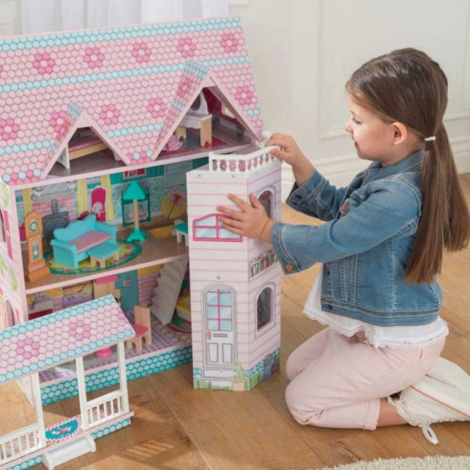 Poppenhuis Abbey Manor van KidKraft met inrichting
