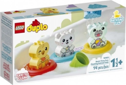 Lego Duplo badplezier: drijvende dierentrein
