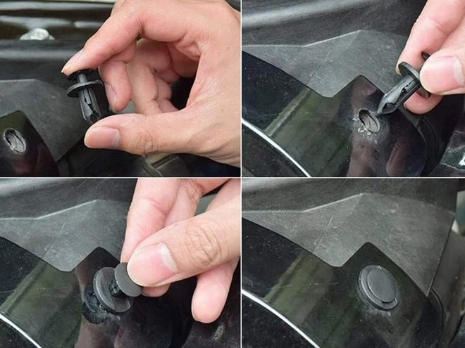 Set of Upholstery Clips for Car