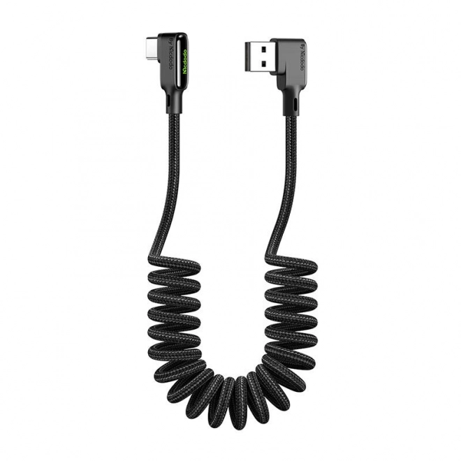 Kabel USB naar USB-C, Mcdodo CA-7310, hoekig, 1,8 m (zwart)