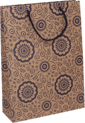 Sac cadeau kraft M 23,5 × 31,5 × 8,5 cm