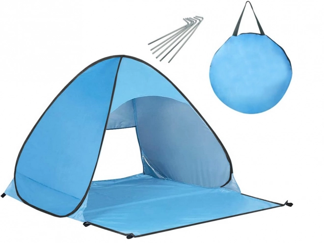 Zelfvouwende strandtent met UV-bescherming