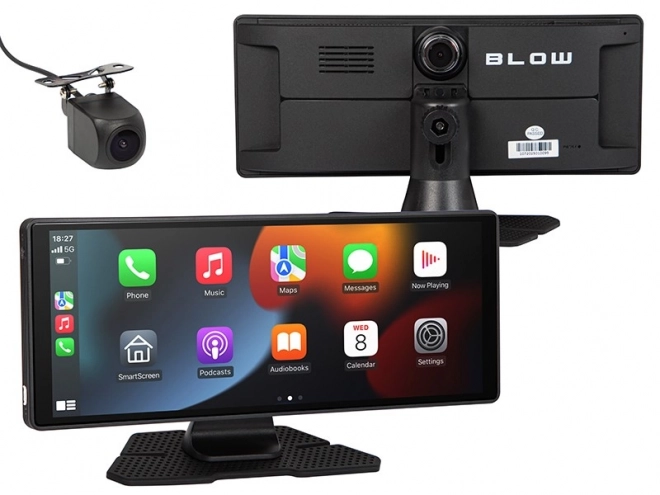 Kabellose CarPlay 5.0 Multimedia-Station mit Dashcam und Rückfahrkamera